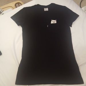 Ripndip middle fingers pocket cat tee